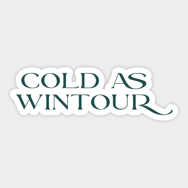 Cold As Wintour Sticker by Asilynn